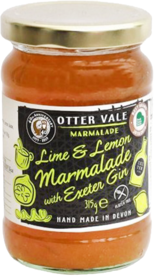 OTTER VALE Lime & Lemon Marmalade with Exeter Gin 315g