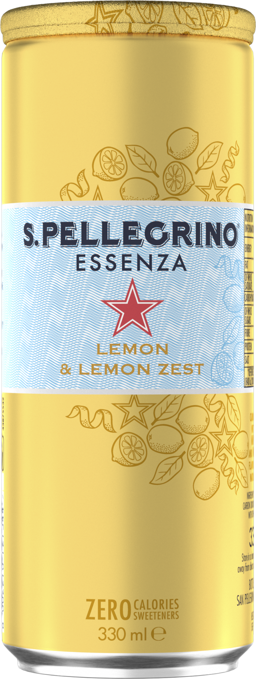 SAN PELLEGRINO Essenza - Lemon & Lemon Zest 330ml (8002270226649)