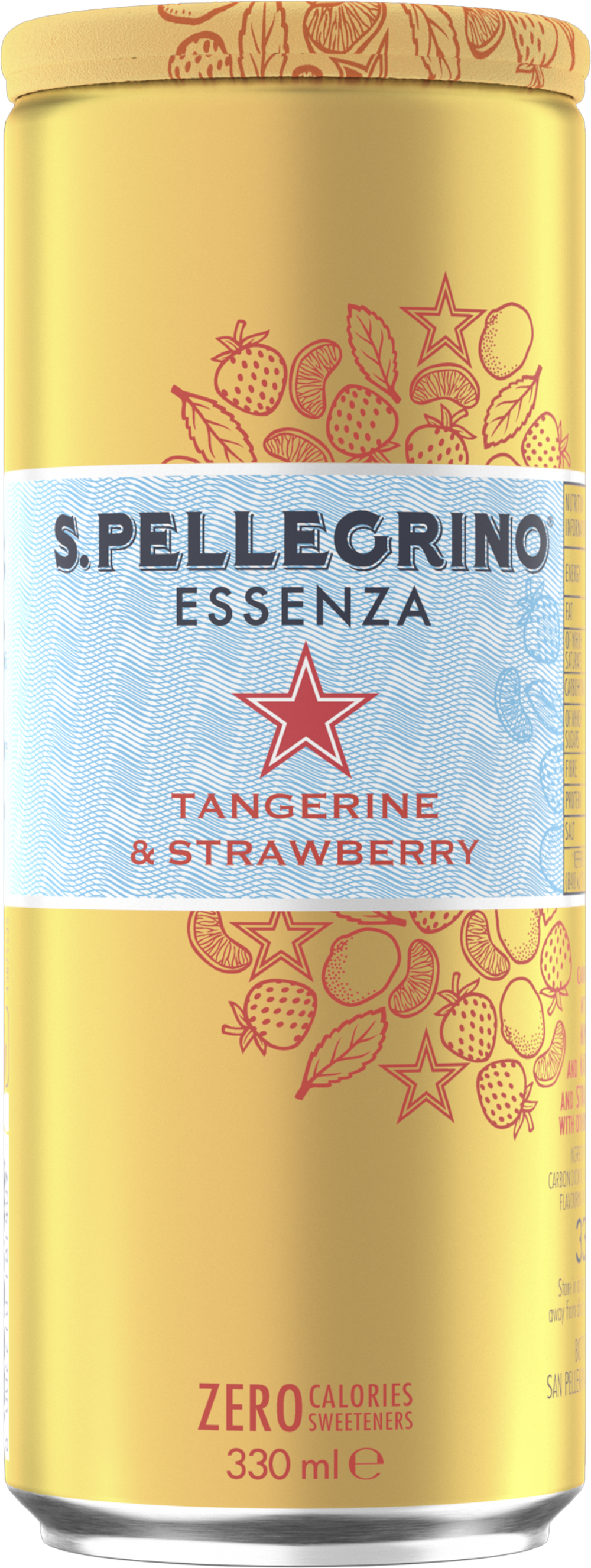 SAN PELLEGRINO Essenza - Tangerine & Strawberry 330ml (8002270226625)
