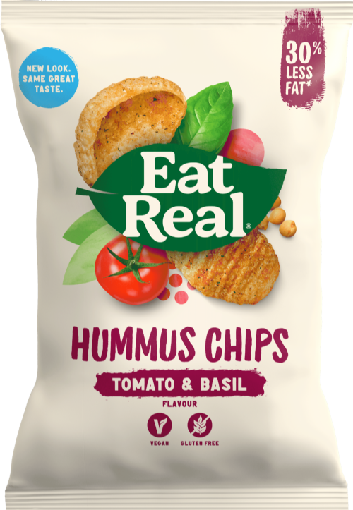 EAT REAL Hummus Chips - Tomato & Basil 25g