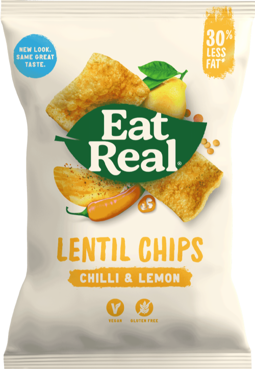 EAT REAL Lentil Chips - Chilli & Lemon 22g