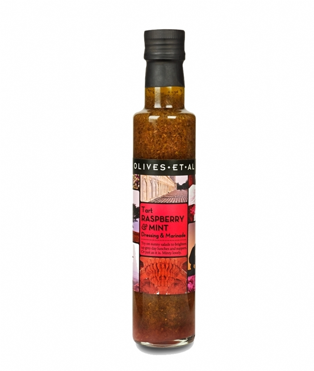 OLIVES ET AL Tart Raspberry & Mint Dressing & Marinade 250ml (5055003703286)