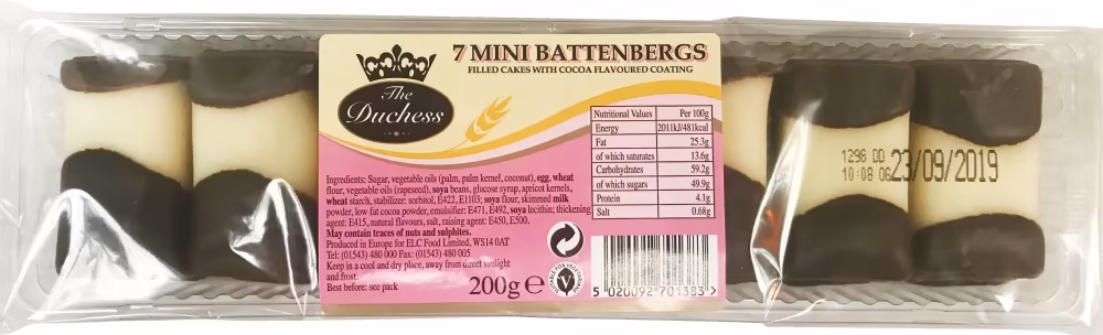 THE DUCHESS 7 Mini Battenbergs 200g