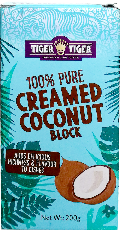 TIGER TIGER 100% Pure Creamed Coconut - Block 200g