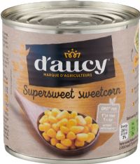 D'AUCY Supersweet Sweetcorn 326g