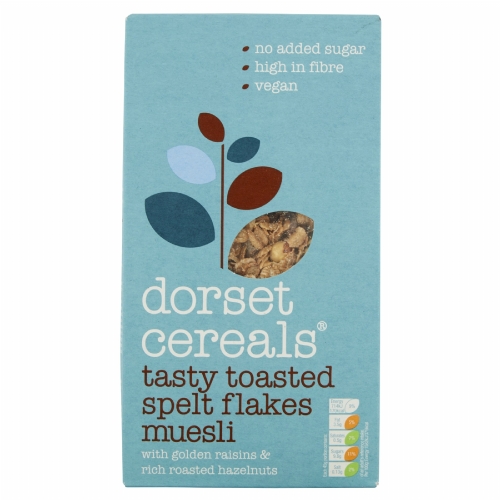 DORSET CEREALS Tasty Toasted Spelt Flakes Muesli 570g