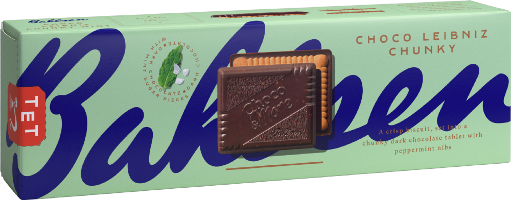 BAHLSEN Choco Leibniz - Chunky Mint 120g (4017100206672)