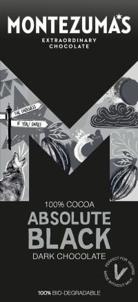 MONTEZUMA'S Absolute Black - 100% Cocoa Bar 90g