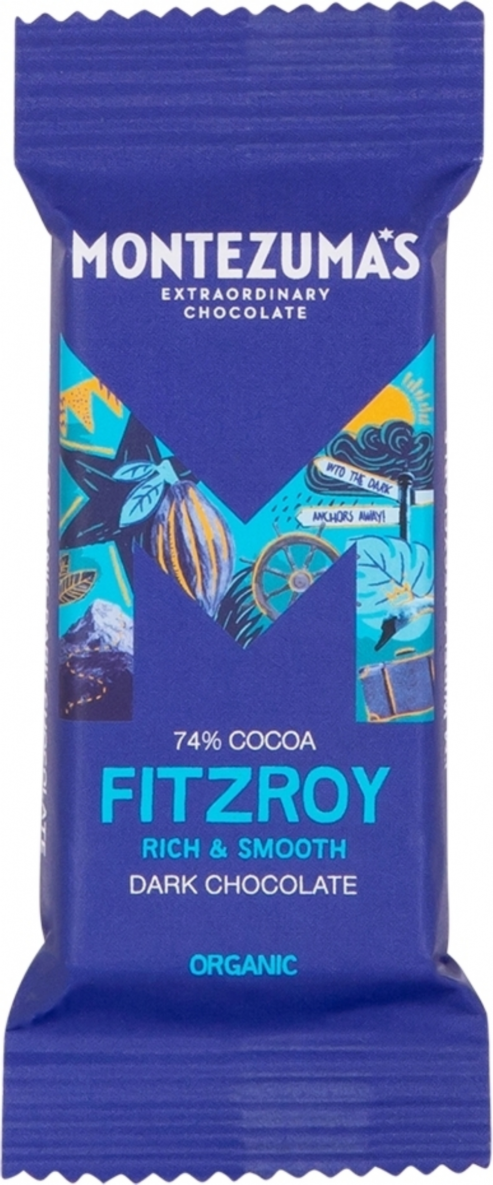 MONTEZUMA'S FitzRoy Organic Very Dark Chocolate Mini Bar 25g (50012862)