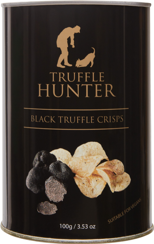 TRUFFLE HUNTER Black Truffle Crisps - Tin 100g