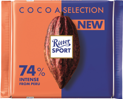 RITTER SPORT Cocoa Selection 74% Peru Bar 100g