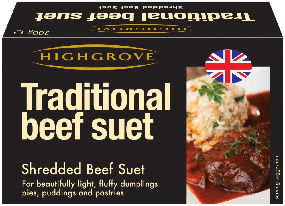Holleys Fine Foods  HIGHGROVE Traditional Beef Suet 200g