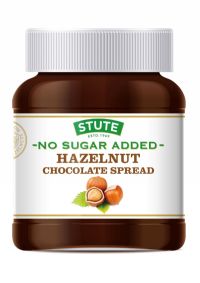 STUTE Hazelnut Chocolate Spread - No Sugar Added 350g