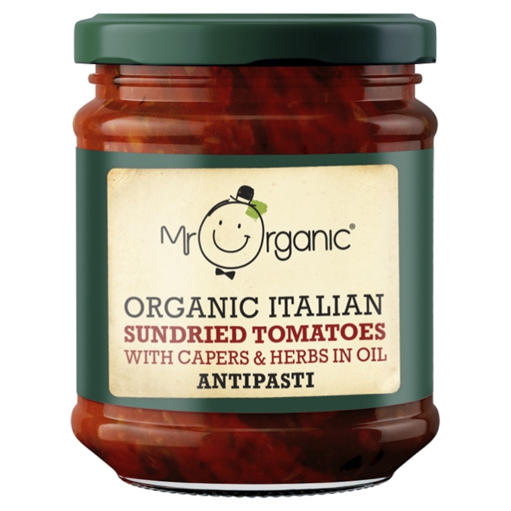 MR ORGANIC Sundried Tomatoes / Capers & Herbs Antipasti 190g (5060178073478)