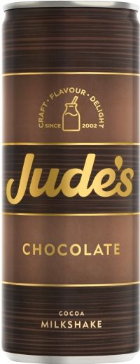 JUDE'S Chocolate Cocoa Milkshake 250ml (5060081113896)
