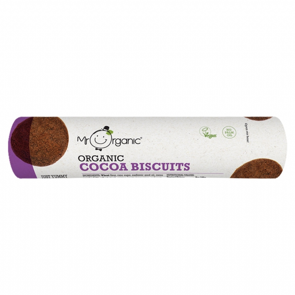 MR ORGANIC Organic Cocoa Biscuits 250g (5060178073348)