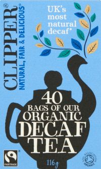 CLIPPER Organic Decaf 40 Tea Bags (5021991942211)