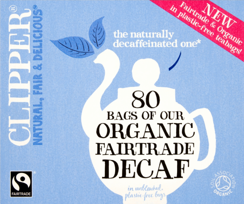 CLIPPER Organic Decaf Everyday Tea Bags 80's