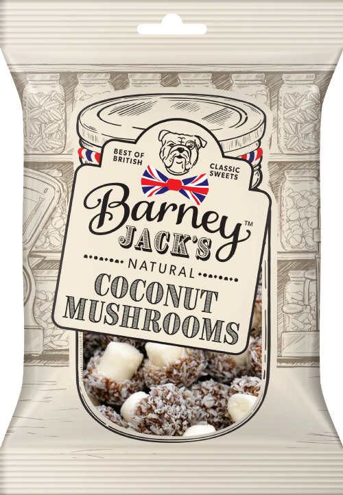 BARNEY JACK'S Coconut Mushrooms 100g