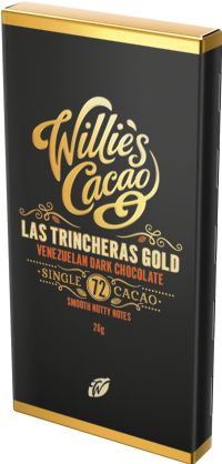 WILLIE'S CACAO Las Trincheras Gold 72 Venezuelan Dark 26g (5060165581603)