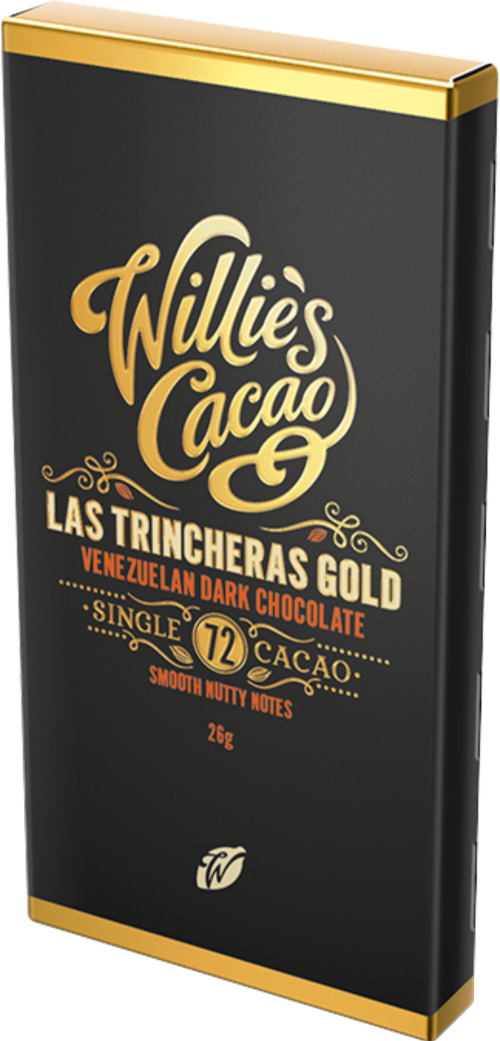 WILLIE'S CACAO Las Trincheras Gold 72 Venezuelan Dark 26g