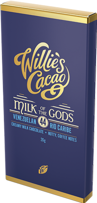 WILLIE'S CACAO Milk of the Gods - Venezuelan Rio Caribe 44 Milk Chocolate 26g
