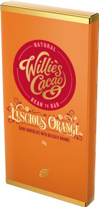 WILLIE'S CACAO Luscious Orange Dark Chocolate 26g (5060165581276)