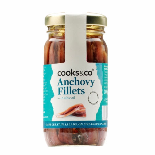 COOKS & CO. Anchovy Fillets in Olive Oil - Jar 100g