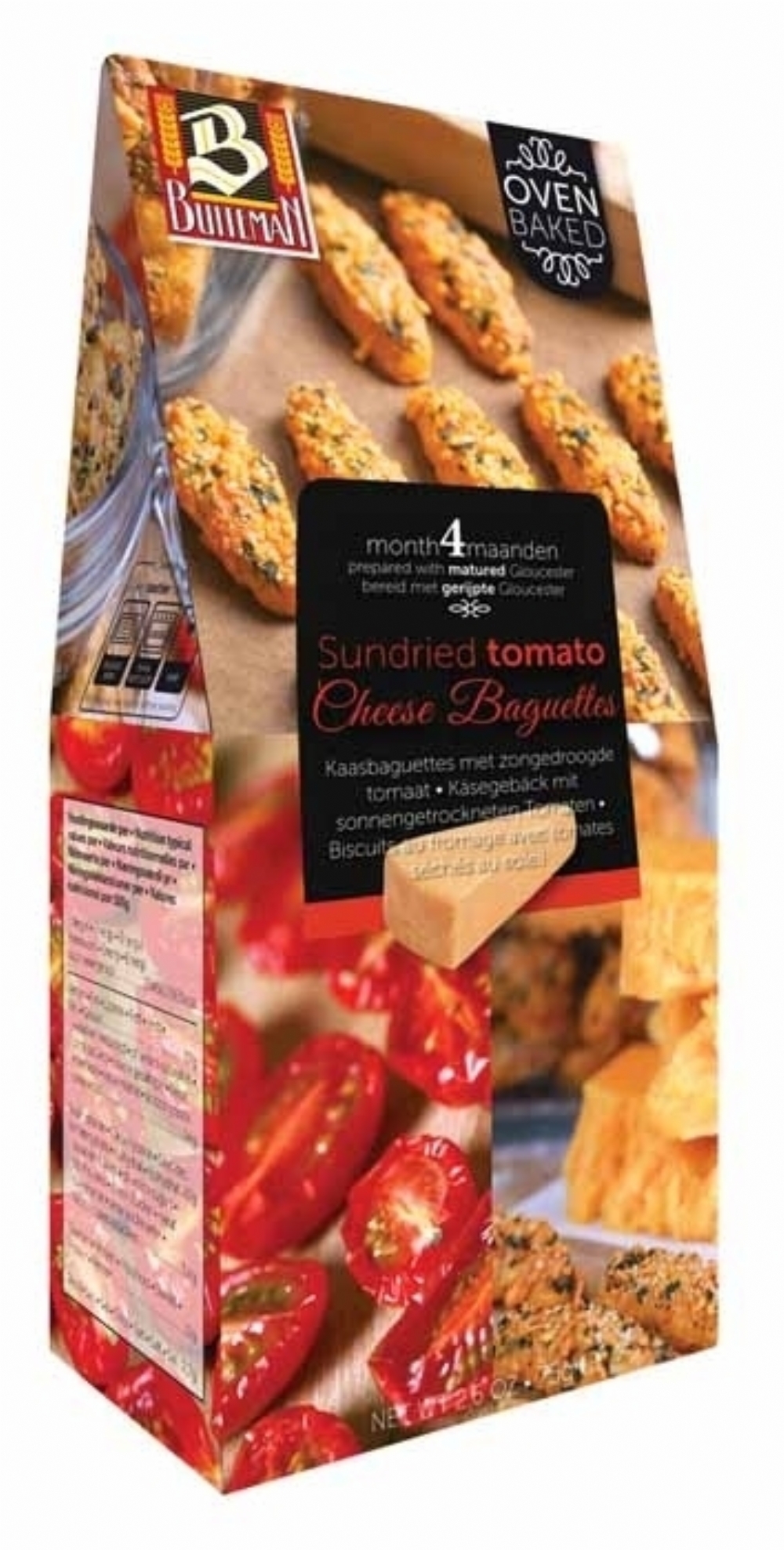 BUITEMAN Sundried Tomato Cheese Baguettes 75g (8710873002903)
