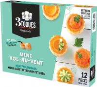 *CLEARANCE*  3 TOQUES 12 Mini Vol-au-Vents 16x66g BBE 31/10