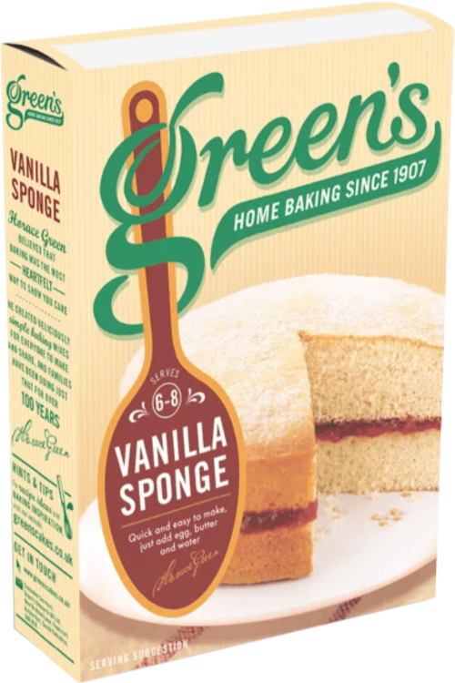 GREEN'S Classic Vanilla Sponge Mix 221g