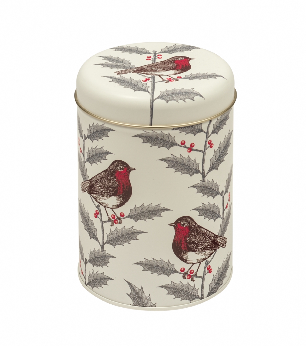 TIN TREATS Holly/Robin Tin - English Breakfast Teabags 125g (5033735276919)