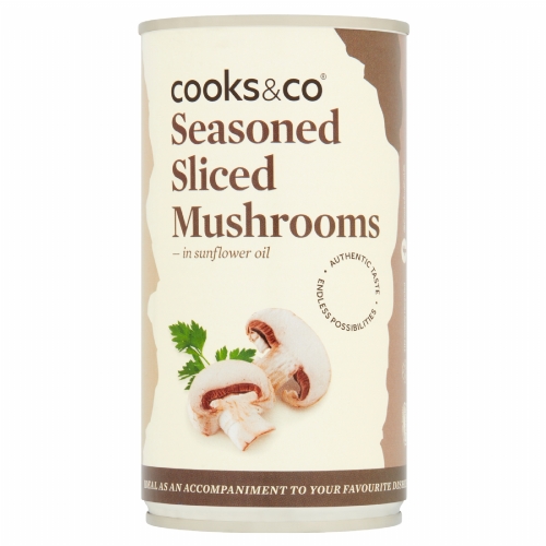 COOKS & CO. Seasoned Sliced Mushrooms 345g