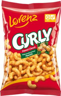 LORENZ Curly Peanut Classic Snacks 120g