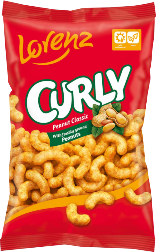 LORENZ Curly Peanut Classic Snacks 120g