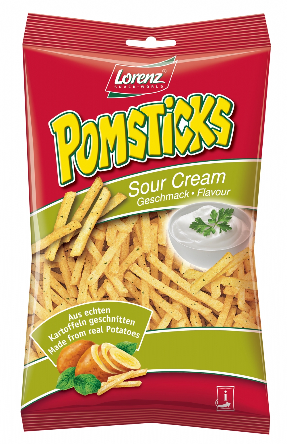 LORENZ Pomsticks - Sour Cream 85g (4018077821578)