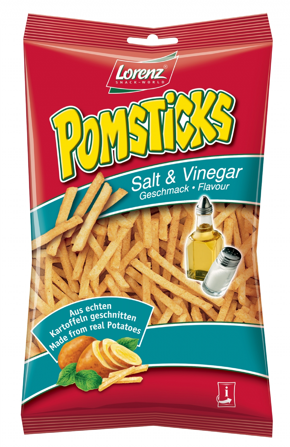 LORENZ Pomsticks - Salt & Vinegar 85g (4018077821394)
