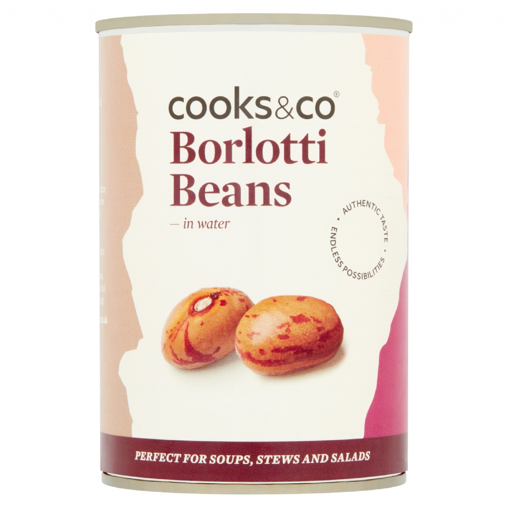 COOKS & CO. Borlotti Beans 400g (5060016801683)
