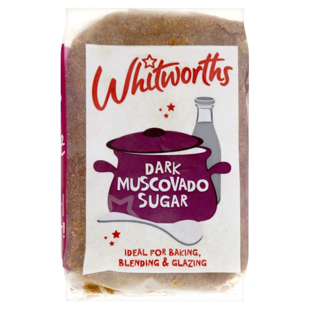 WHITWORTHS Dark Muscovado Sugar 500g (5013026087011)