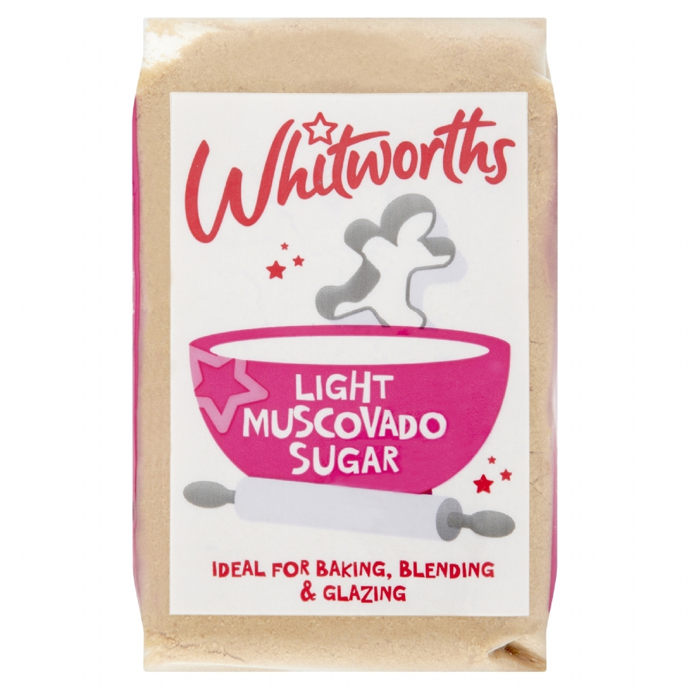 WHITWORTHS Light Muscovado Sugar 500g (5013026086960)