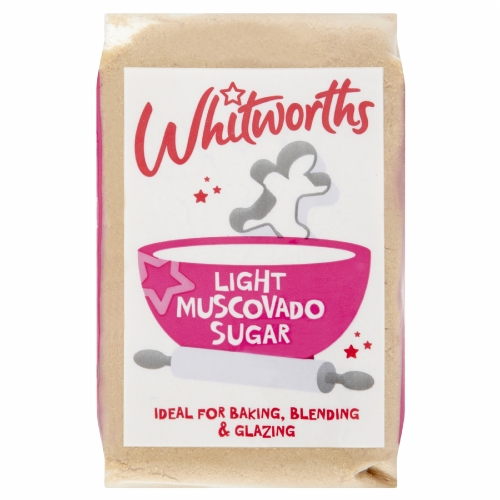 WHITWORTHS Light Muscovado Sugar 500g