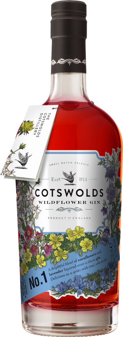 COTSWOLDS Wildflower Gin 41.7% ABV 70cl