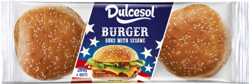 DULCESOL 6 Burger Buns with Sesame 300g