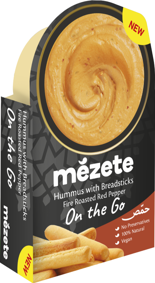 MEZETE On the Go - Roasted Pepper Hummus / Bread Sticks 92g