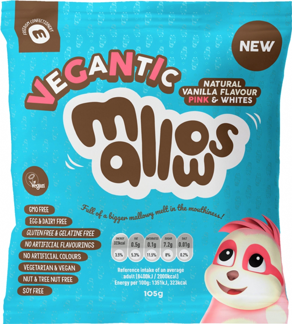 FREEDOM CONFECTIONERY Vegantic Mallows 105g (5060442410237)