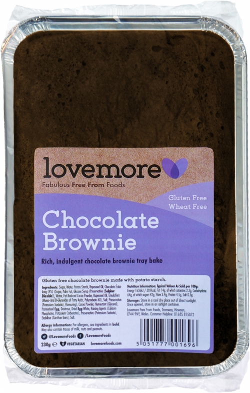 LOVEMORE Chocolate Brownie Tray Bake 230g