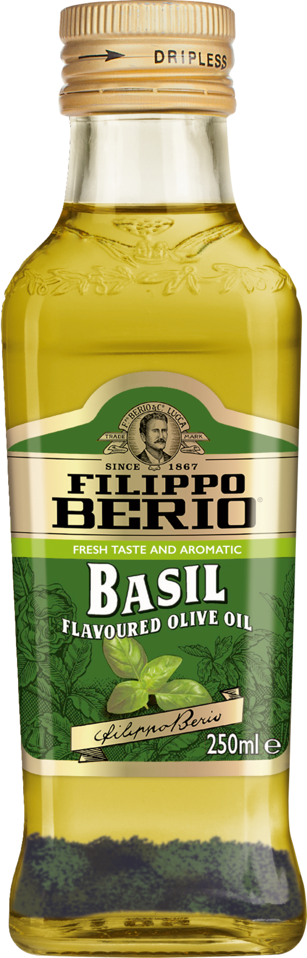 Filippo Berio Extra Virgin Olive Oil - Basil Flavoured 250ml