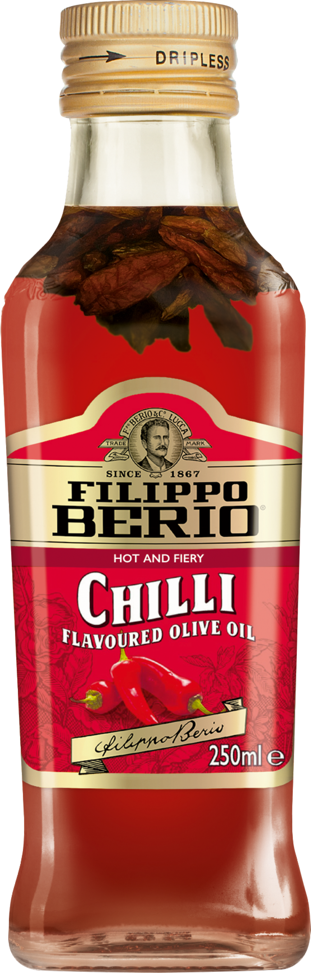 Filippo Berio Extra Virgin Olive Oil - Chilli Flavoured 250ml