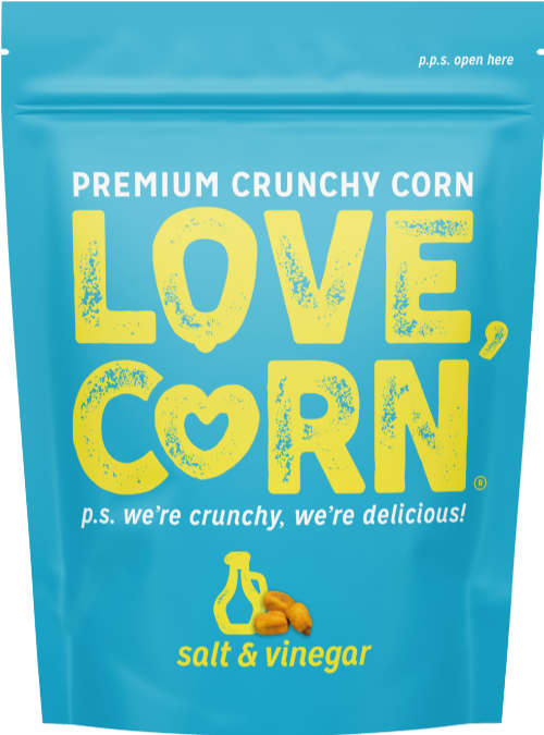 LOVE CORN Roasted Corn Snack - Salt & Vinegar 45g