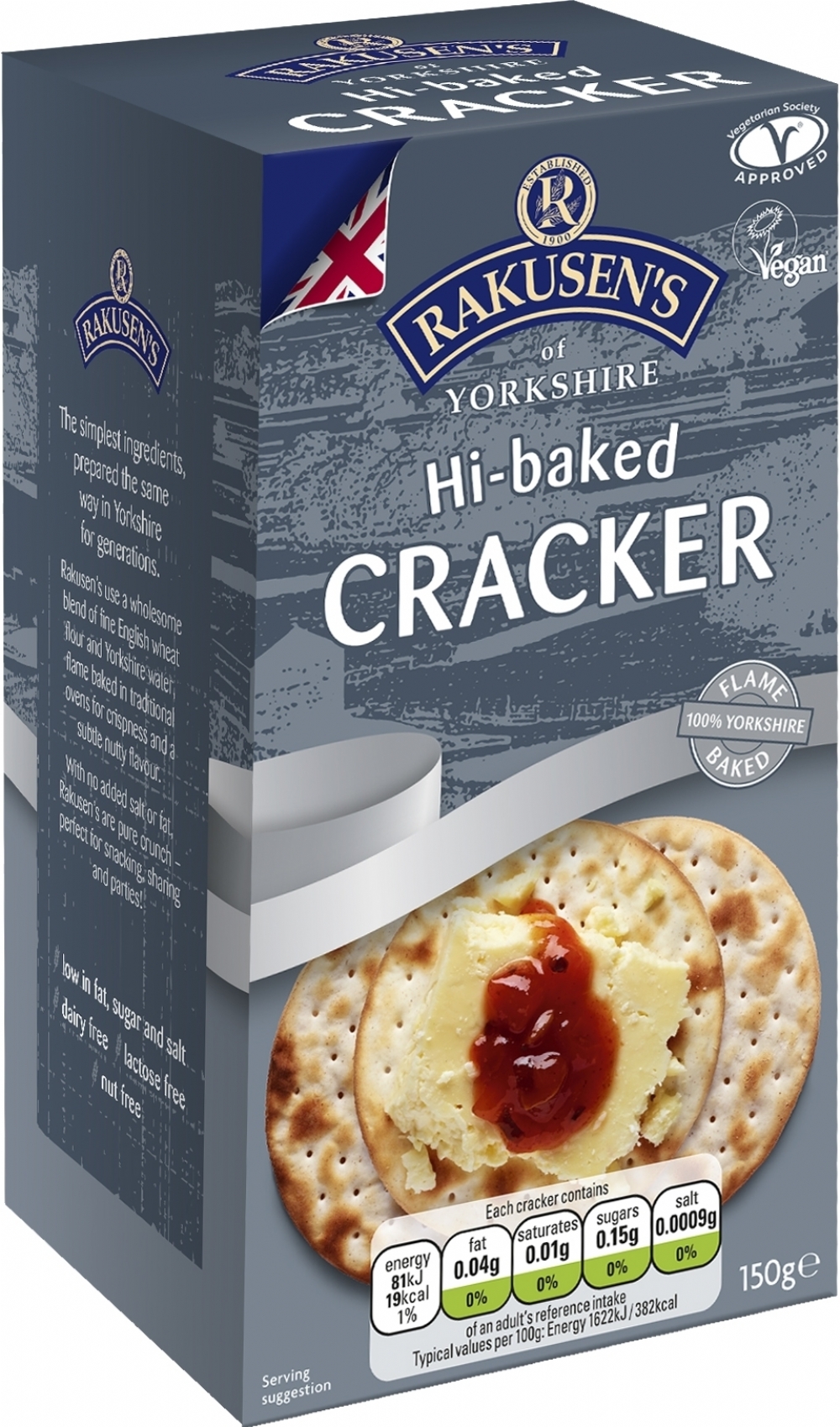 RAKUSEN'S Hi-Baked Cracker 150g (5010112005867)